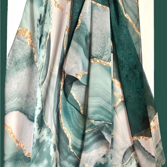 Brand New Soft Crepe Shawl , Classic Marble Design✨ - Picture 2 of 5